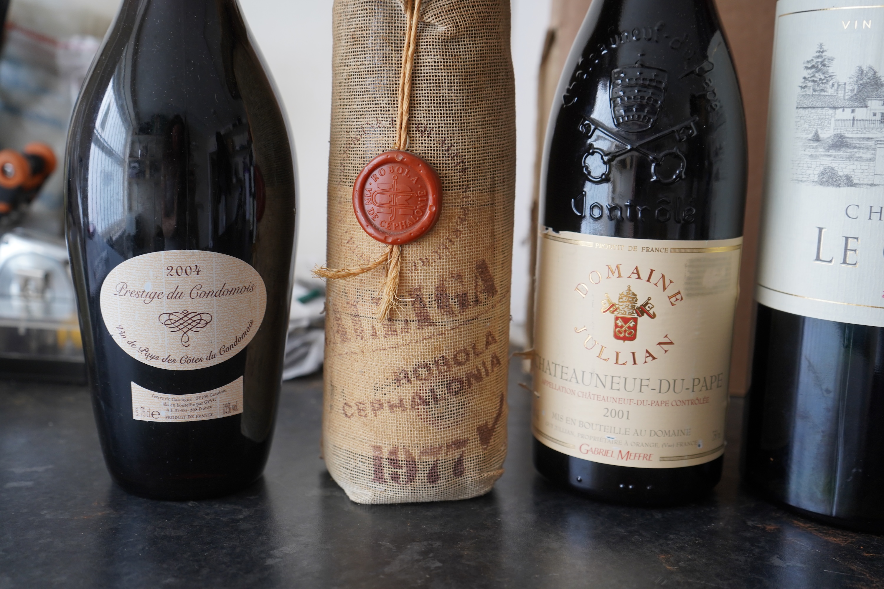 A Magnum of 2014 Chateau Le Coin Bordeaux, three bottles of 1998 Gerard Bertrand Cigalus and five others.